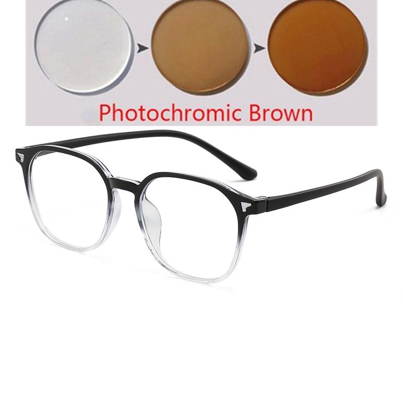 0 -0.5 -0.75 To -6.0 Polygon Nearsighted Glasses For Women  Blue Light Blocking Student Shortsighted Prescription Eyeglasses