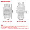 Clear Acrylic Case for Labubu Doll Blind Box Durable Protective Case for Labubu V1 V2 V3 V4 Dust and Scratch Proof Display Cover