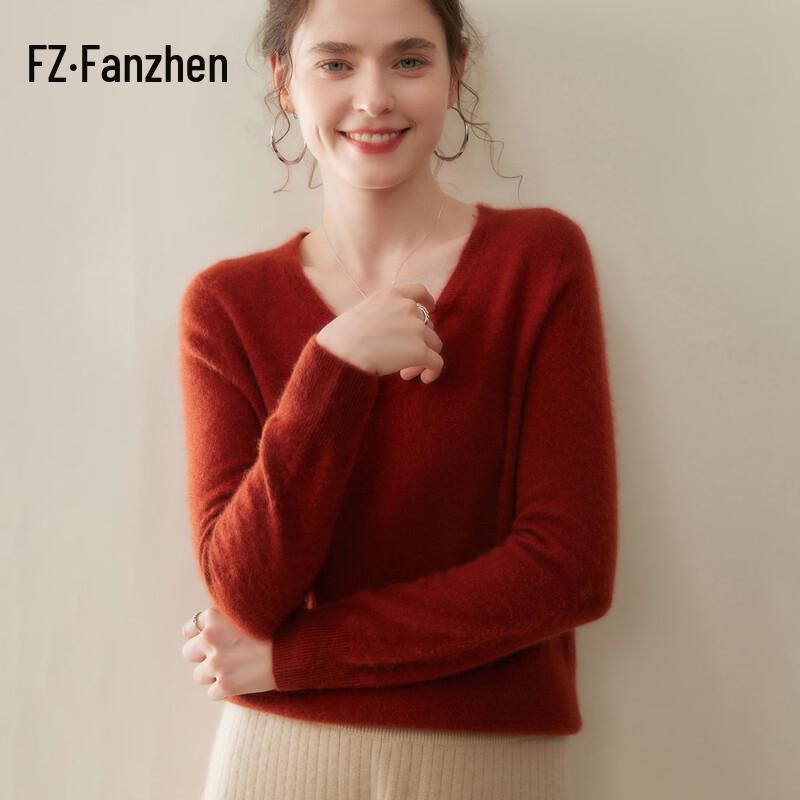 Women's V-Neck Cashmere Blend Sweater