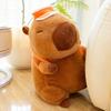 Cute Cartoon Animal Basketball Backpack Capybara Plush Toy Kawaii Stuffed Doll Home Decor Gifts For Kids