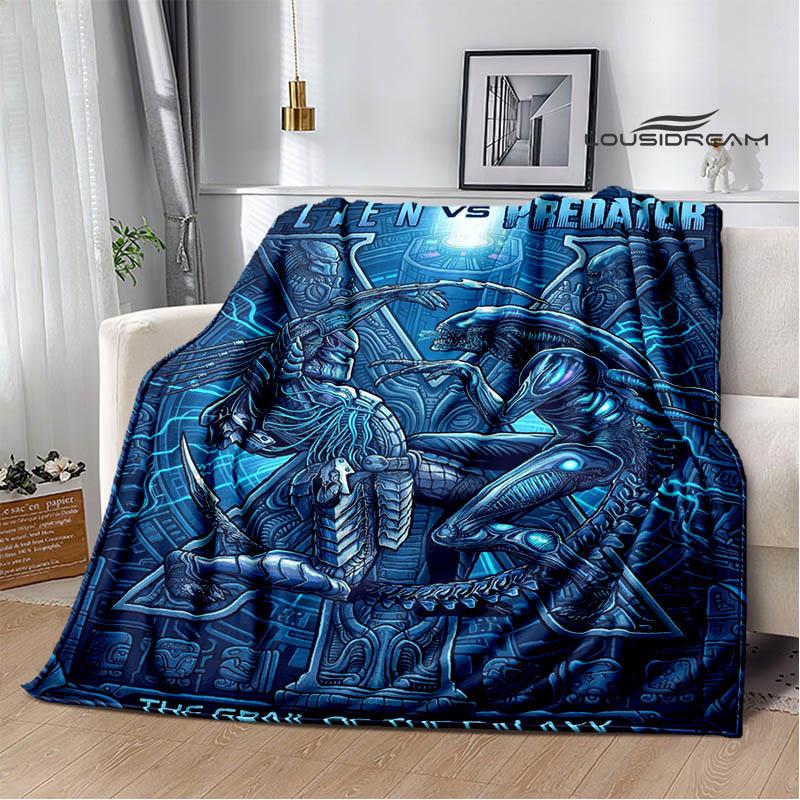 AVP Alien Vs Predator Blanket Picnic Blanket Warm Blankets Outdoor Blanket Home Bed Linings Blankets for Beds Birthday Gift