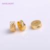 4mm 5mm 6mm Brass Round Diagonal-Cut Beads 18K Gold Plating Flat Round Spacer Beads DIY Jewellery Making Supplies Wholesale