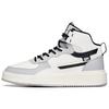 Leather Slip Resistant Abrasion Resistant High Top Skateboard Shoes Men's White Gray 912238011-2