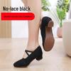 Women's Lace-Free Ballet Heeled Dance Shoes with Soft Sole for Yoga and Classical Dance