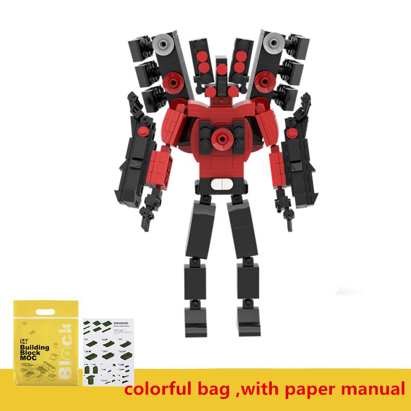 407 Teile/Set Neue Skibidi Toilette Aktualisierter Lautsprecher Mann Bausteine DIY Titan Mecha MOC Steine Modell Spielzeug Für Kinder Weihnachtsgeschenke