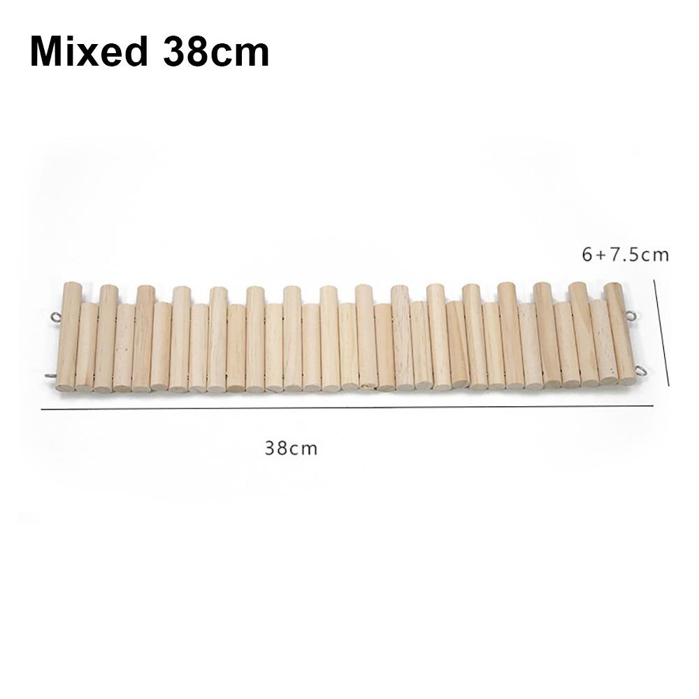 1 ks Snadno instalovatelná závěsná klecová dekorace Dřevěná podlahová plošina Potřeby pro malá zvířata