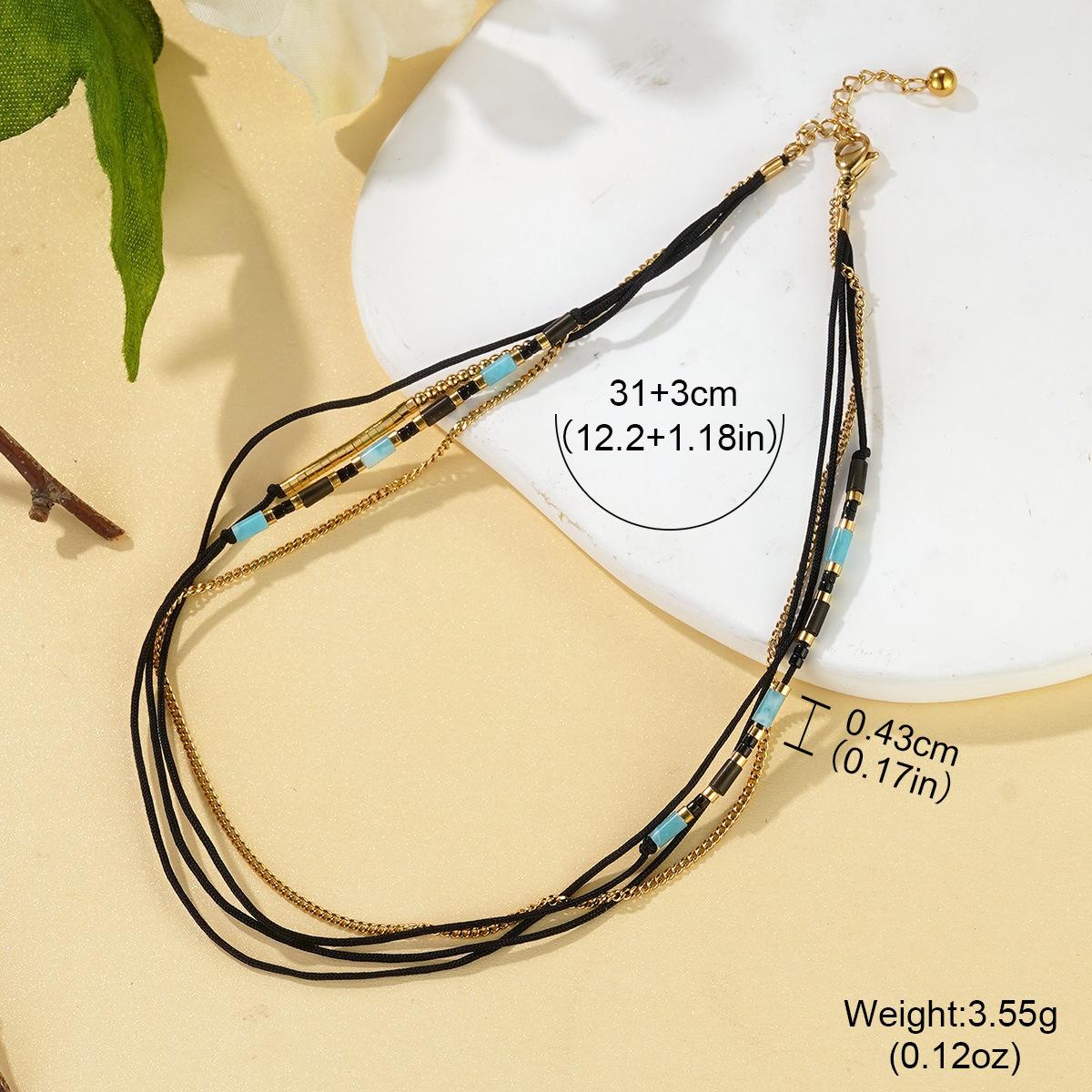 

Fashion new handmade necklace multi-layer stacked bracelet Bohemian niche personalized hand jewelry