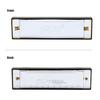 10 Holes 20 Tone Diatonic Blues Harmonica Key of C with Case for Beginner Children Silver