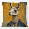 Victorian Bulldog Dachshund Dog Cushion Cover Vintage Highland Cow Stag Elephant Horse Camel Donkey Poster Pillow Case
