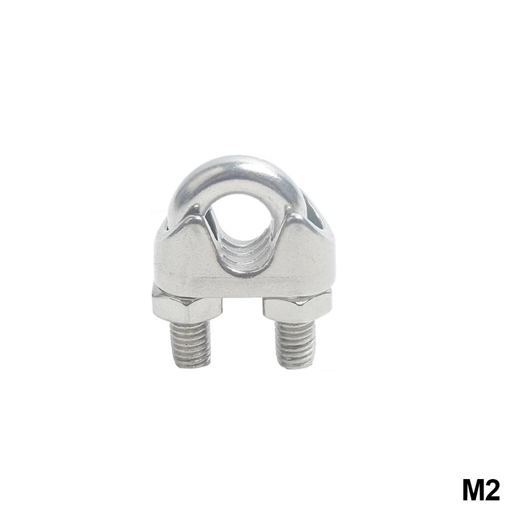 

U-образный зажим из нержавеющей стали 304 Зажимы для проводов Зажим для каната Кабельные болты Зажимы для такелажа Морское оборудование M2-M18