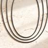Black Waxed Cord Necklace for Women Minimalist Stainless Steel Clasp 2mm Waterproof Wax Rope Chain for Pendant 16/18/20inch