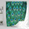 Beautiful Peacock Feathers Shower Curtain Print Modern Nordic  Flowers Polyster Fabric Home Decor Bathroom Curtain With Hooks