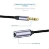 3.5mm Male to Female Braided Headphone Extension Cable with Aluminum Shell
