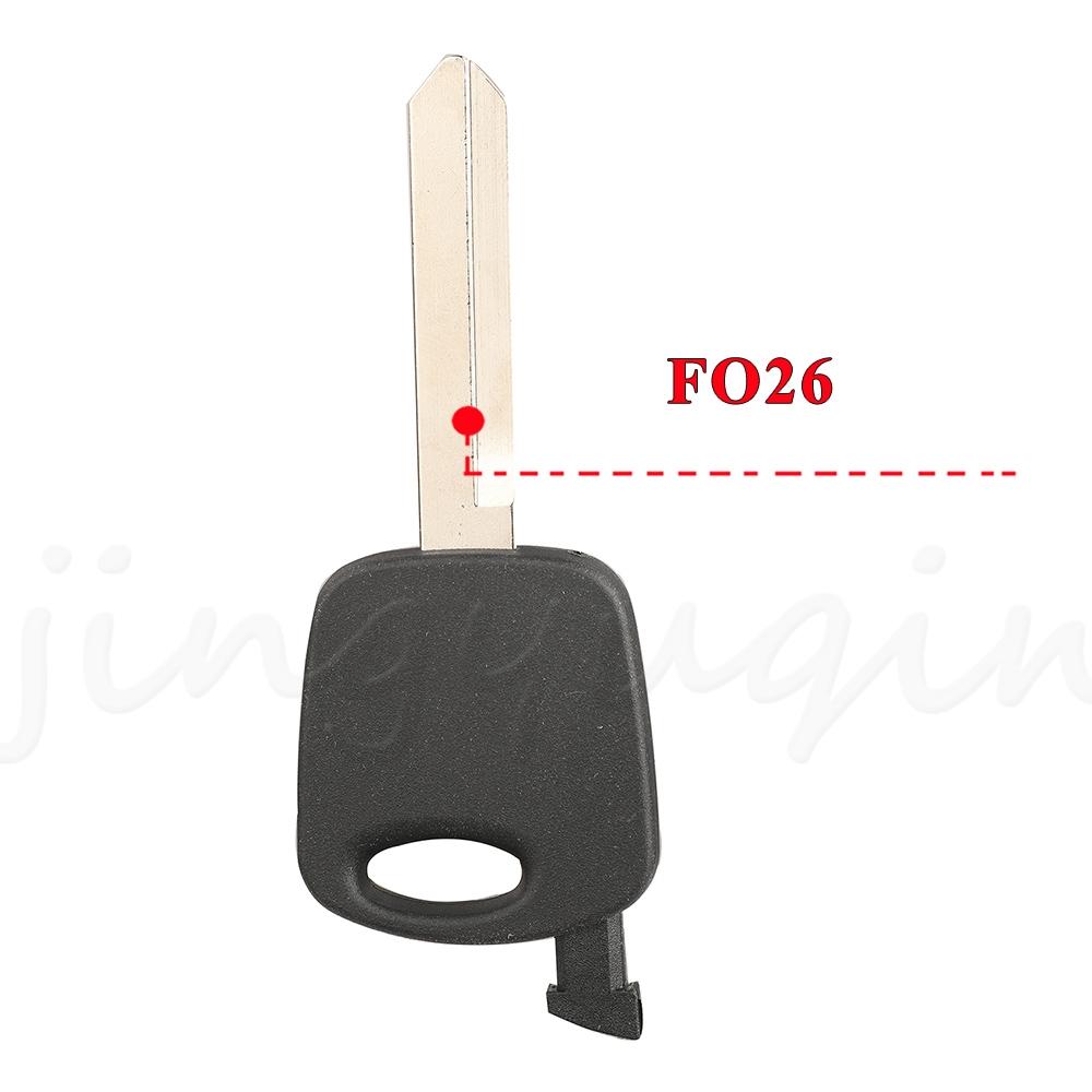 Jingyuqin Transponder Chip Remote Car Key Shell Case Fob For Ford Focus Escape Mercury Lincoln Fob Housing Fo38 /Fo26 Blade