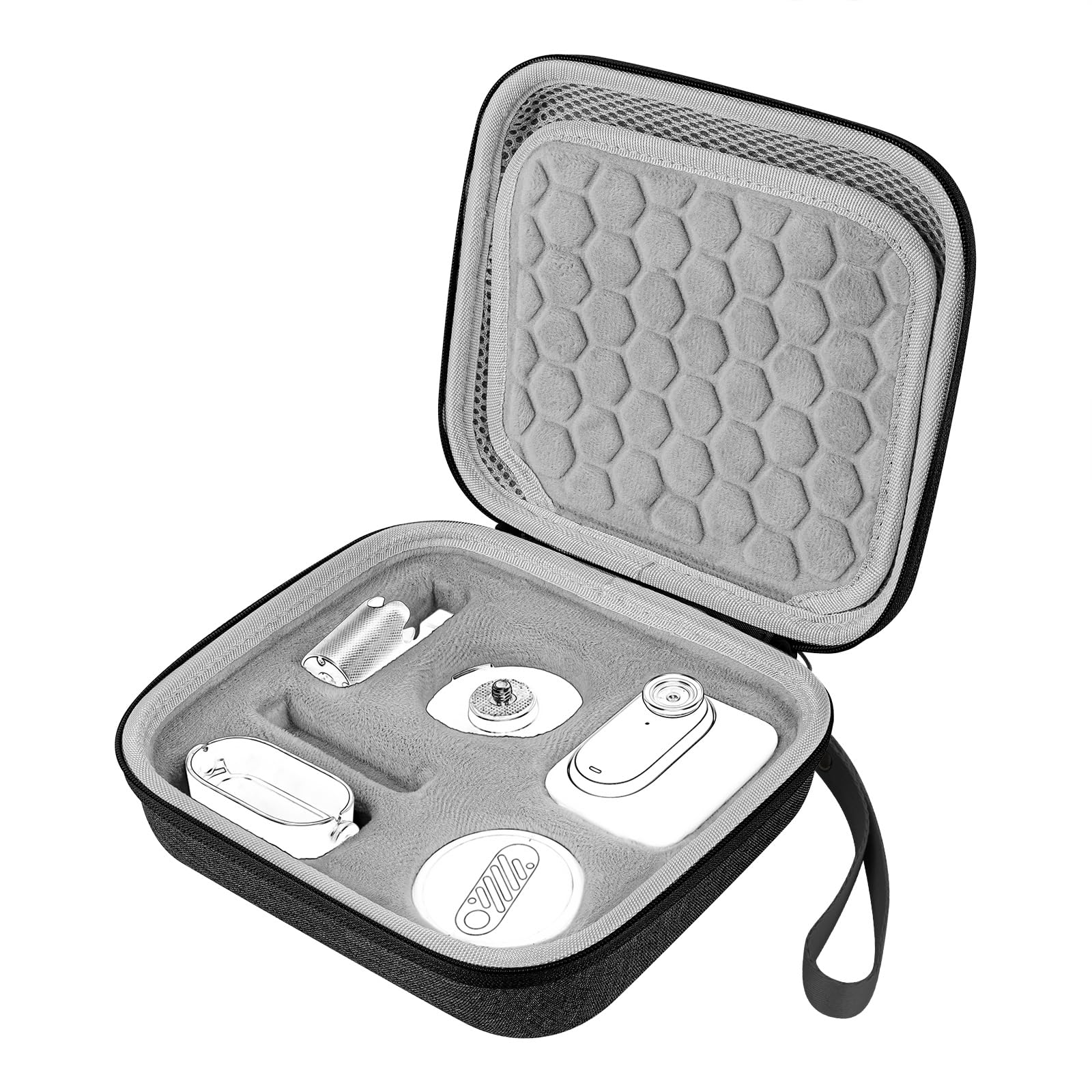 

TOCCOOL Hard Shell EVA Carrying Case for Insta360 GO GO 3S Vlogging Action Camera Accessories Camera Storage Bag Portable Protective Pouch for