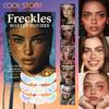 6 Sheets Christmas Freckle Stickers Makeup Party Face Tattoo Cheek Blush Spot Patches Temporary Body Art Decals for Teens Adults