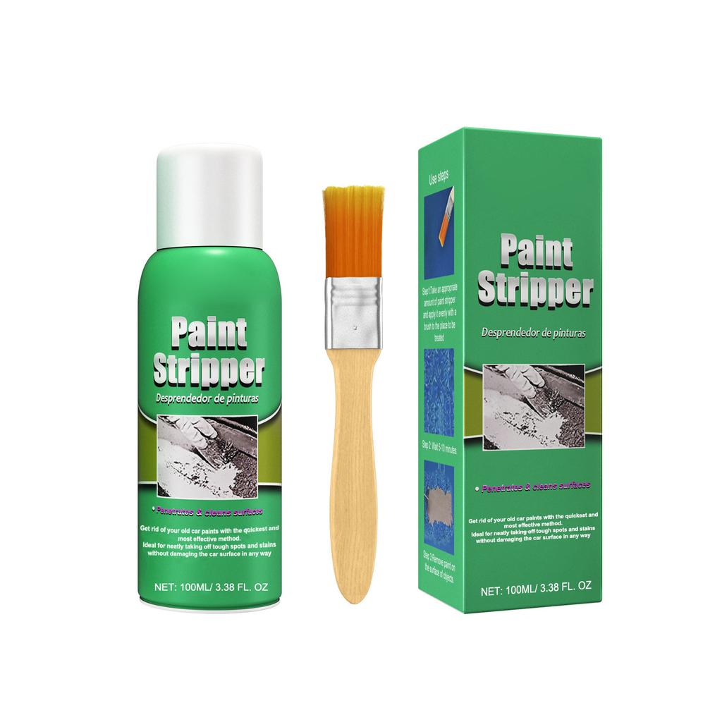 Efficient Automotive Paint Stripper 3.38Oz Traceless Cleaning for Use on Metal Wood Glass Dried Paint Remover