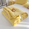 Fresh Plaid Summer Quilt High Quality Double-sided SummerQuilts Queen Bed Quilt Simple Luxury Comforter Thin BedCover Bedding.