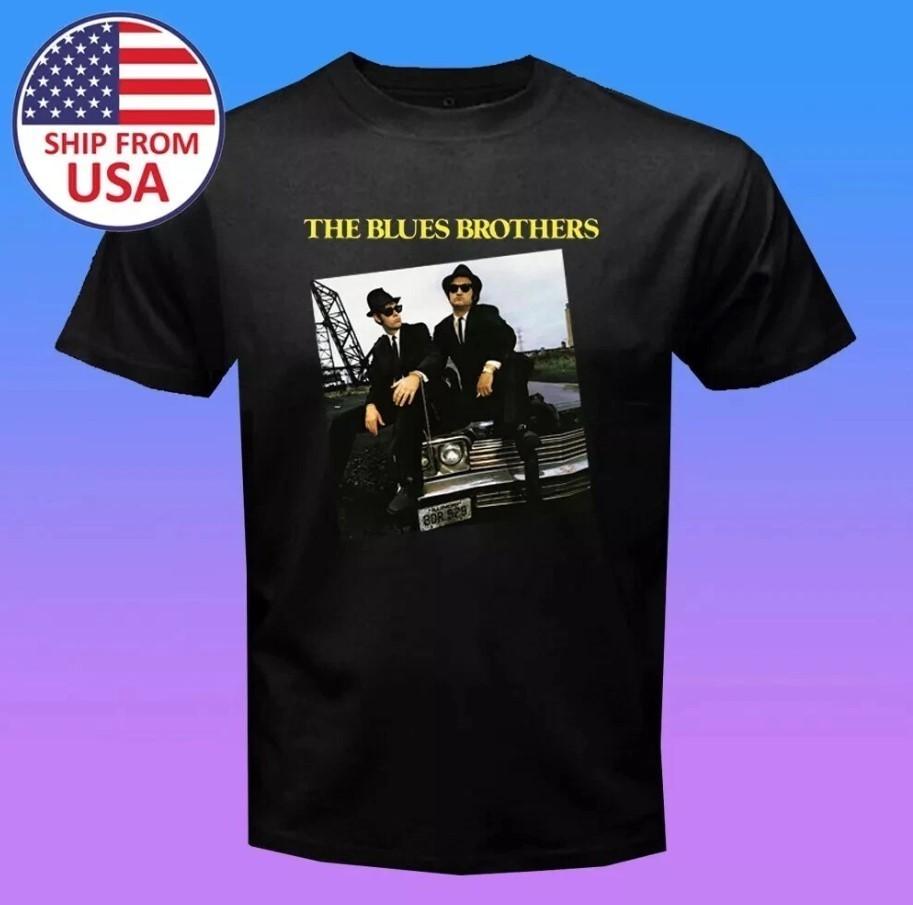 The Blues Brothers Retro Movie Men's Black T-Shirt Size S-5XL