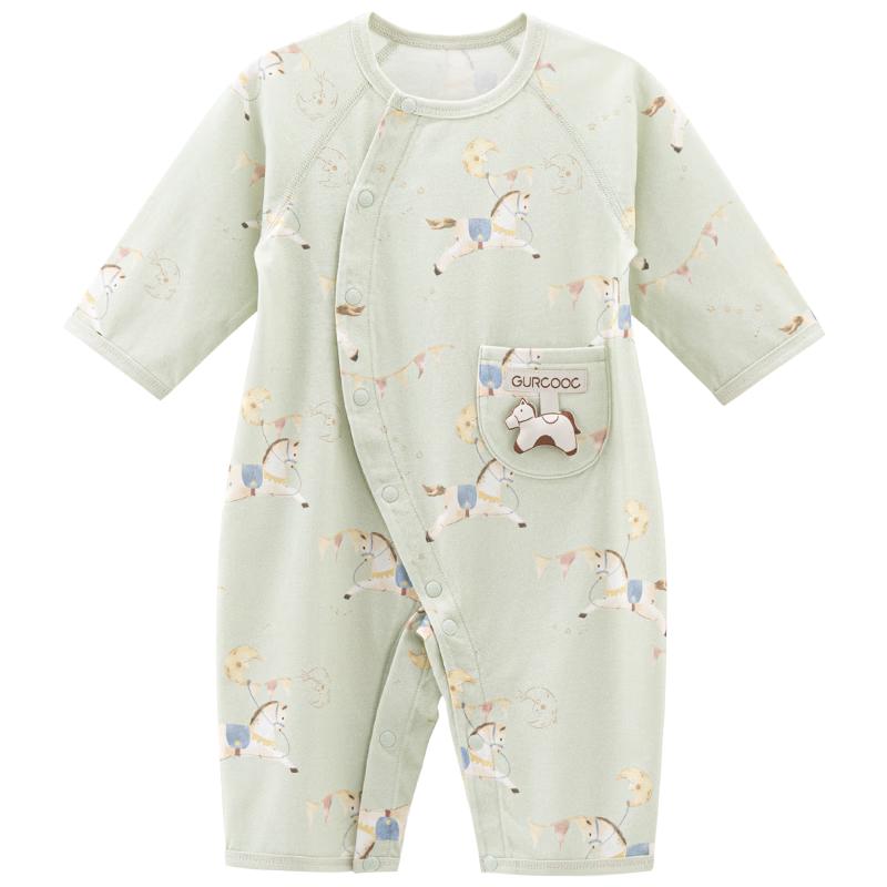 

Guaiqixiong Baby Light Oxygen Cotton Long-Sleeve Summer Romper 80