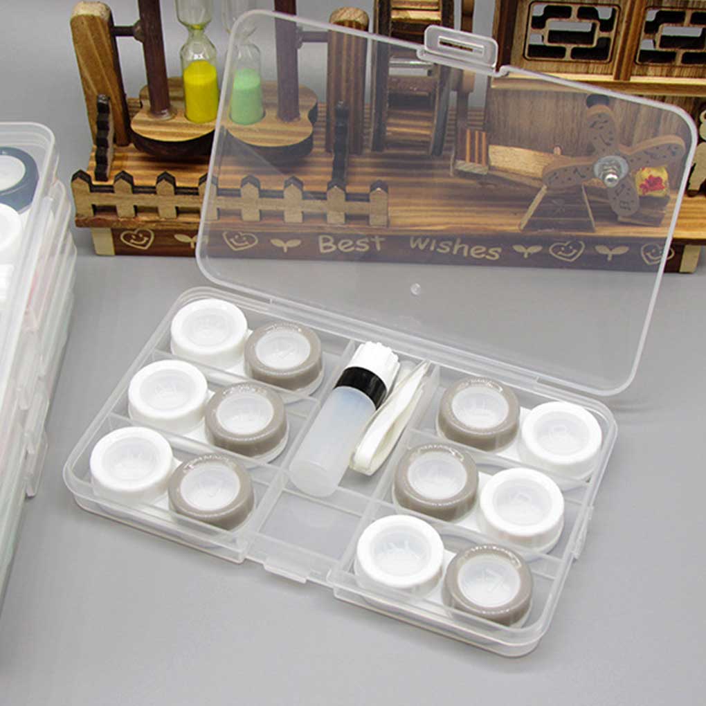 Portable Transparent Portable Case Storage Box Holder Container