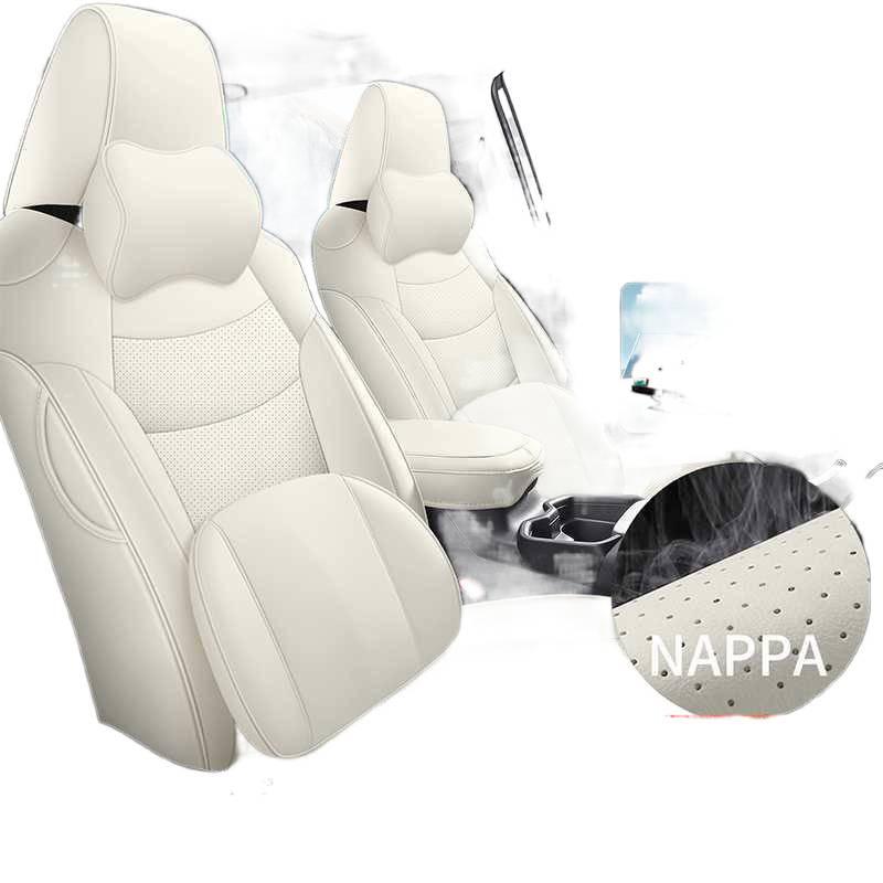 2025 Toyota bz5 Full Coverage Perforated Leather Seat Cover - Universal Four Seasons Cushion