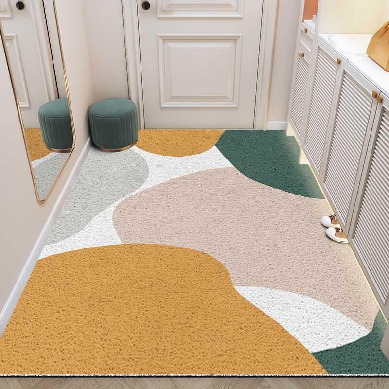 Luxury Entryway Loop Pile Non-Slip Mat - Dust-Resistant & Cuttable Carpet for Hallways