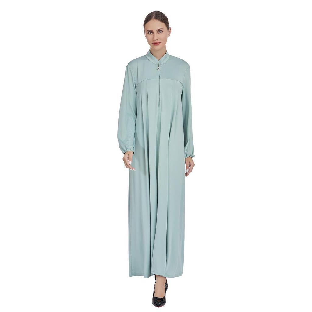 Women's Fashion Loose Fit Stand-Up Collar Dress for Middle East and Southeast Asia Markets