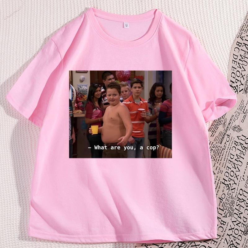 Gibby What Are You A Cop TShirt Casual Cotton Short Sleeve Round Neck Tshirt Streetwear Comfortable Loose Round Neck Tees