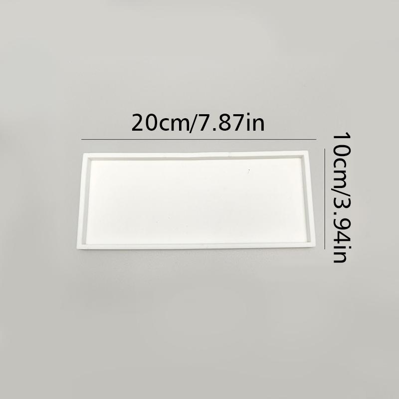 

1 шт. Прямоугольный силиконовый органайзер-лоток Кухонный помощник Многофункциональный настольный органайзер для ключей Компактный дизайн 20x10см