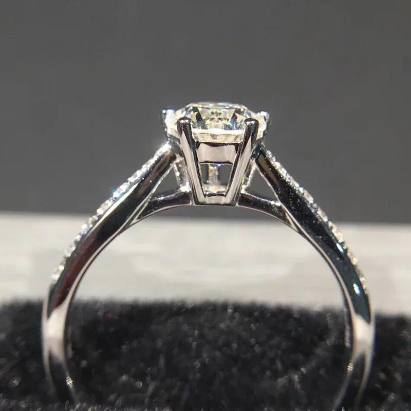 New Trendy Wedding Rings For Women Luxury Cubic Zirconia Crystal Temperament Elegant Engagement Band Jewelry Bulk