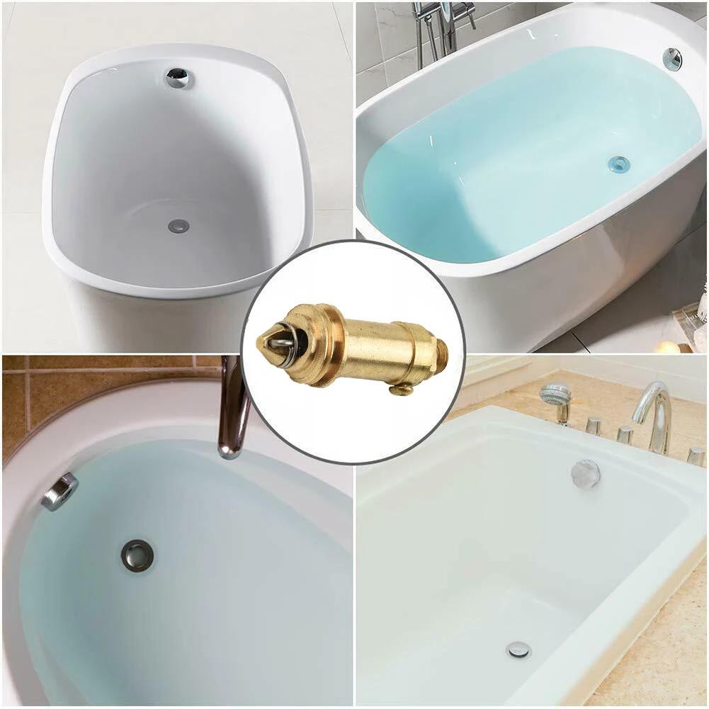 1/2 piezas Residuos Arriba Click Clack Tornillo Muelle Reemplazar Muelle Válvula de Rebote Para Lavabo Fregadero Bañera Suministros de Mejoras para el Hogar Latón