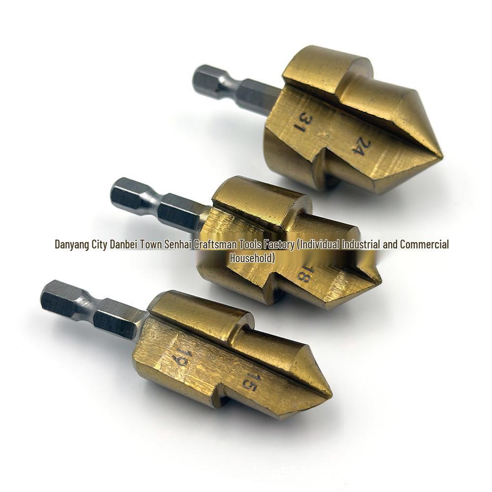 Stopniowy wiertło do rur PPR z chwytem sześciokątnym, dwuzębne, do rur wodnych hydraulicznych, zakres 20/25/32mm – Wielowarstwowe pogłębianie i rozwiercanie.