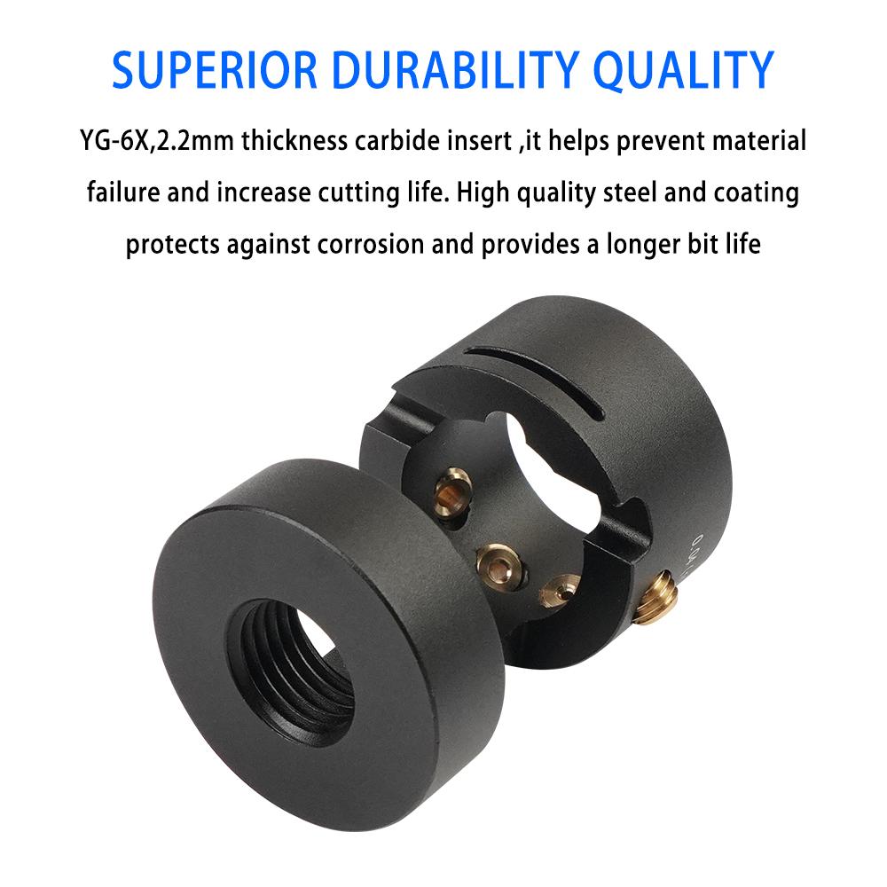 TIG Tungsten Sharpener Head Tool Aluminum Tungsten Electrode Sharpener Grinder Head with Cut-Off Slot Multi-Angle & Offsets