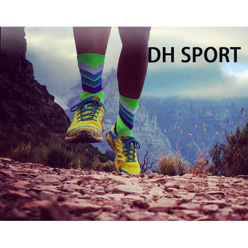 DH SPORTS Professional New Cycling Socks Running Sock Athletic Champion Mens Crew Sprint Hosiery Loafer Striped Women Cushioned