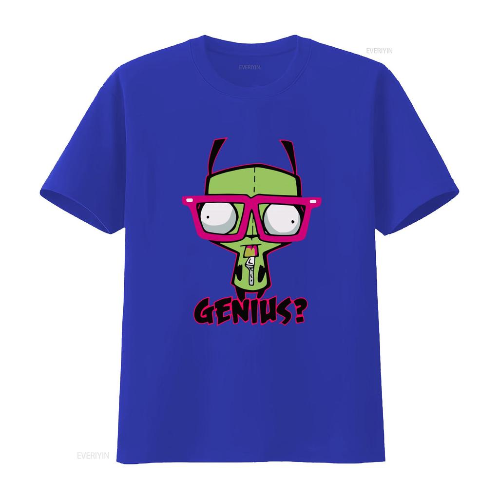 Invader Zim Gir Genius Duh T Shirt for Men Available in Sizes S 2XL vintage Washed Stylish Casual Soft Comfortable graphic