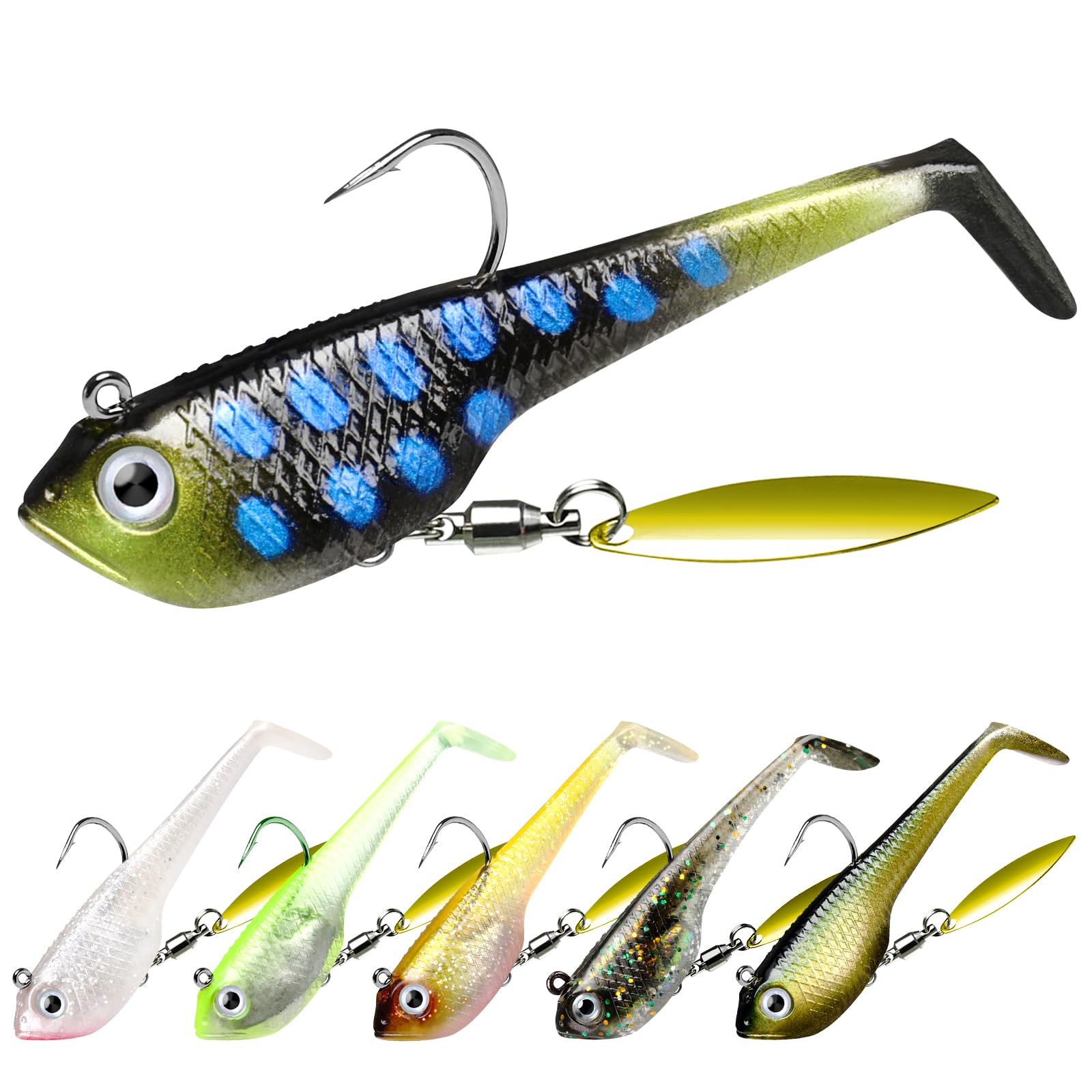 

TRUSCEND Soft Jig Head Fishing Swim Lifelike Suitable for Saltwater and Freshwater Sea Spanish and Other Fish Lure, Lure, Head, Design, Fishing,