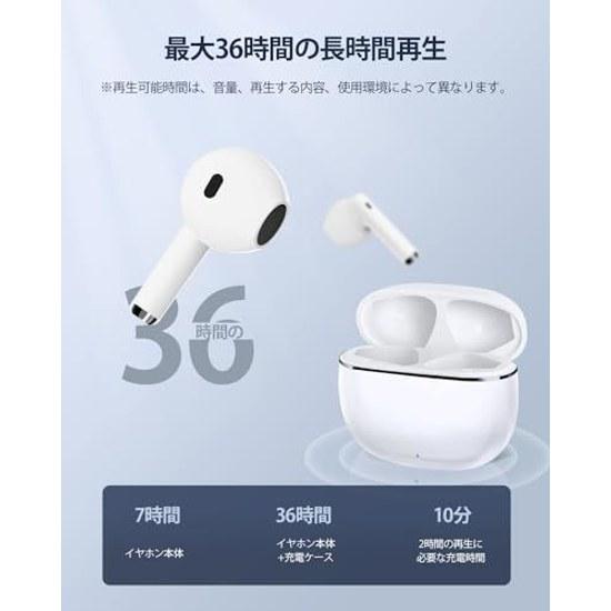 2026 Upgrade Version AOKIMI Wireless Earphones Bluetooth V12 Compact Lightweight Hi-Fi Up 36 Hours Playback Cordless ENC Noise Cancelling Automatic