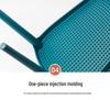 Simplistic Backrest Plastic Dining Chair for Restaurants, Cafes, Meeting Rooms, and Leisure Areas