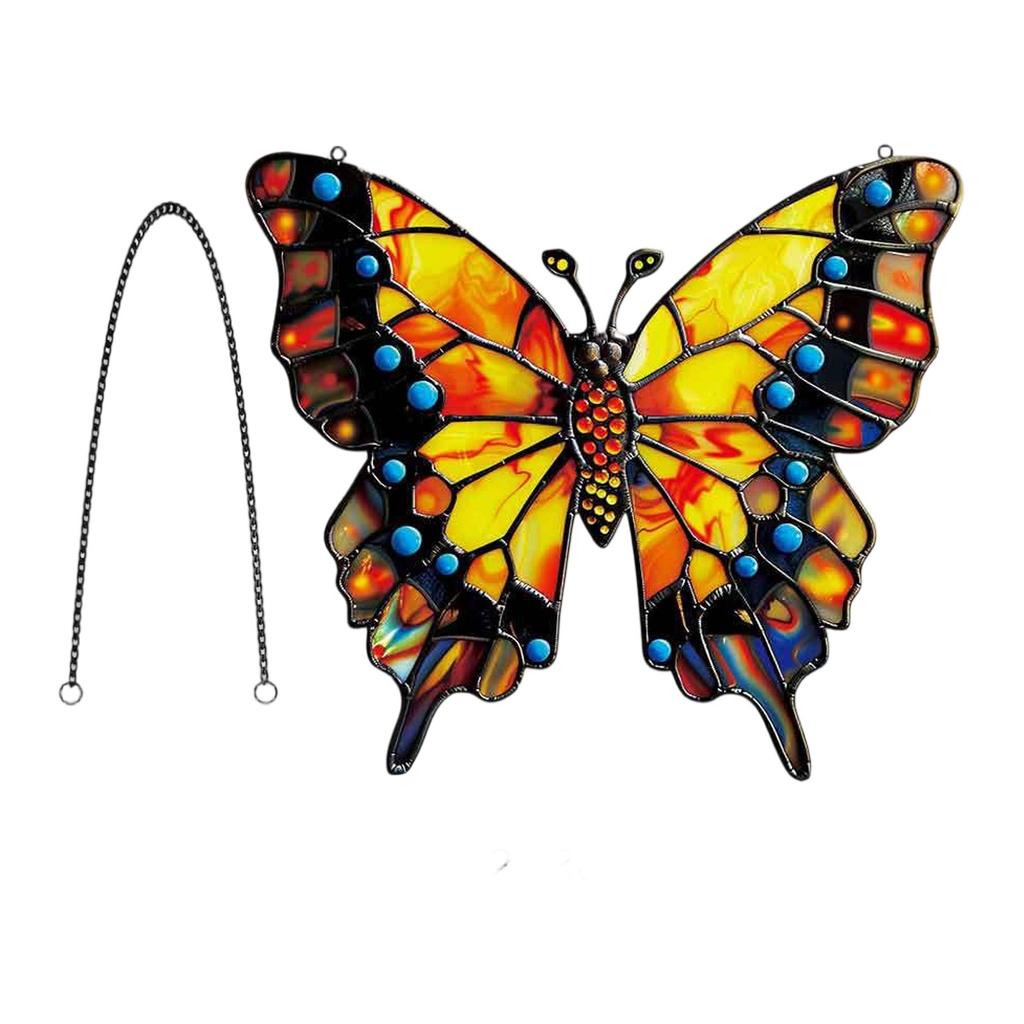 Light-Transparent Hanging Ornaments - Plastic 2D Flat Ornaments - Single Sided 3.9 Inch Christmas Decorations For Walls And Doors