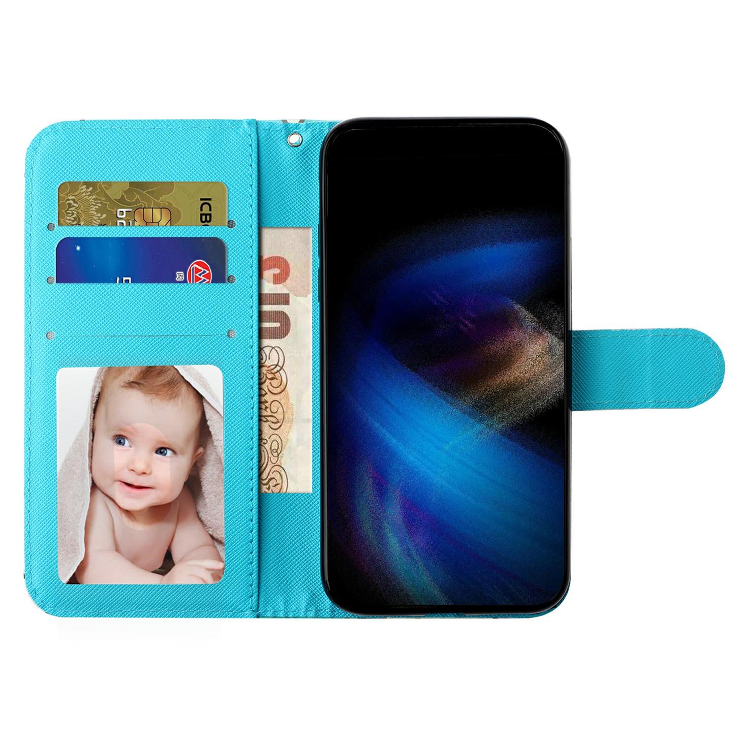 

For Xiaomi 14T Case 3D Pattern Printed Phone Leather Phone Cover Leopard Head