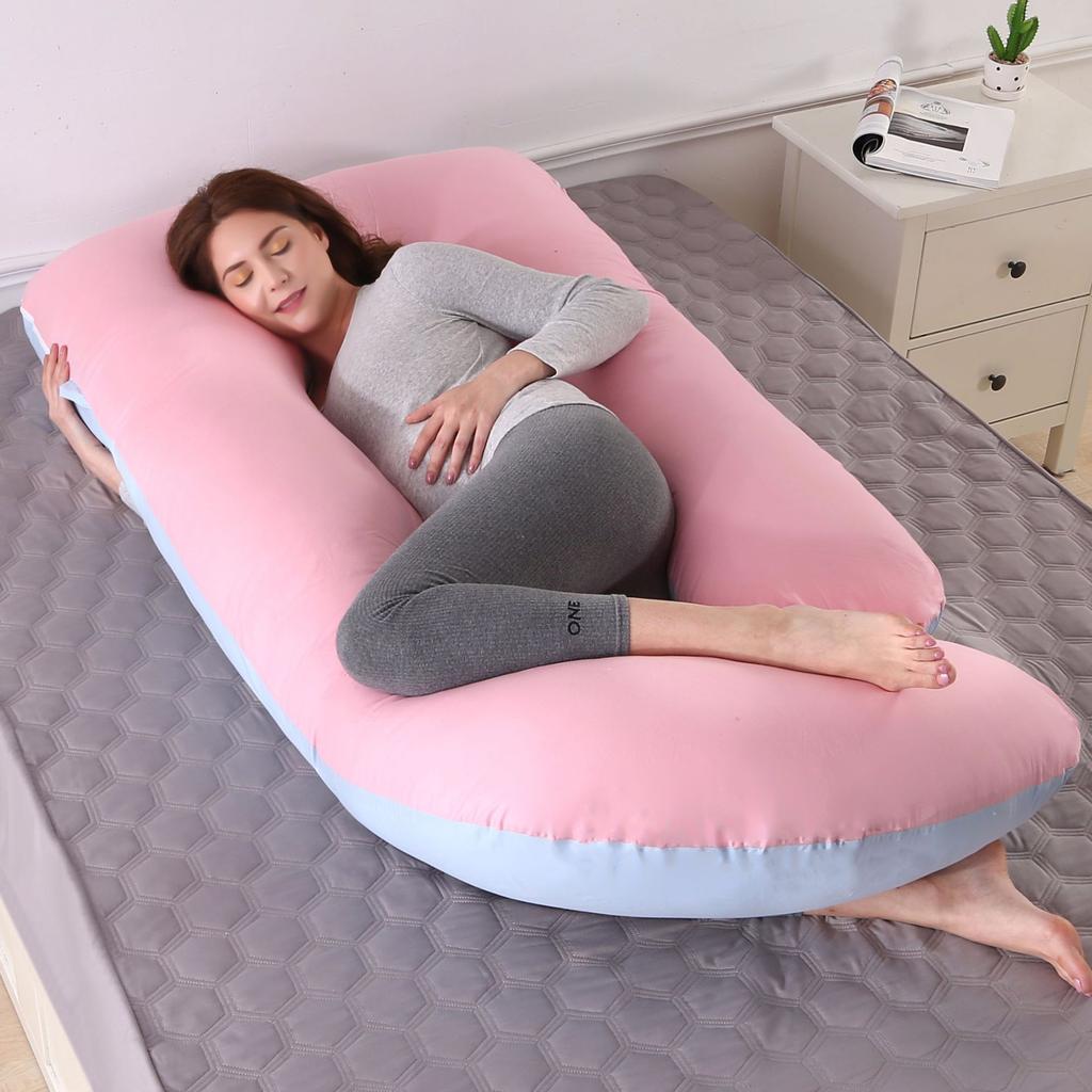 Jiabinfu Pregnancy Pillow, U Shaped Full Body Pillow for Maternity Support, Sleeping Pillow with Cover for Pregnant Women