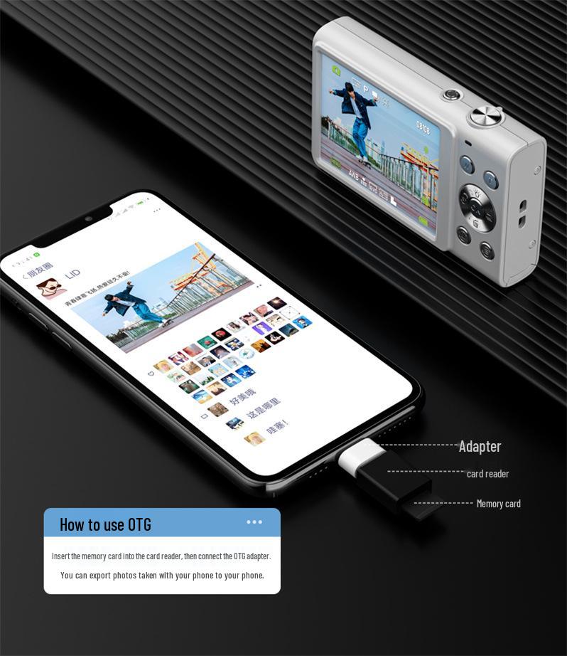 DC402 HD Flip Screen Children's and Student Party Camera