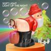 Plastic Electric Santa Claus Bubble Machine Christmas Bubble Maker Kids Toy  Children Toys