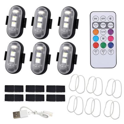 Feu d'avertissement LED universel, stroboscope multicolore, éclairage de sécurité pour moto et vélo