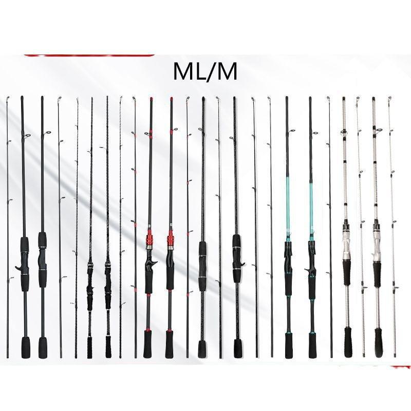 Two-section Medium Fast Action Fishing Rod with Adjustable Handle/Gun Grip