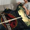 Classic Movies J-Jurassic P-Park Blanket Blanket for Couch Sofa Travel Home Picni Flannel Blanket birthday gift Warm Comfortable