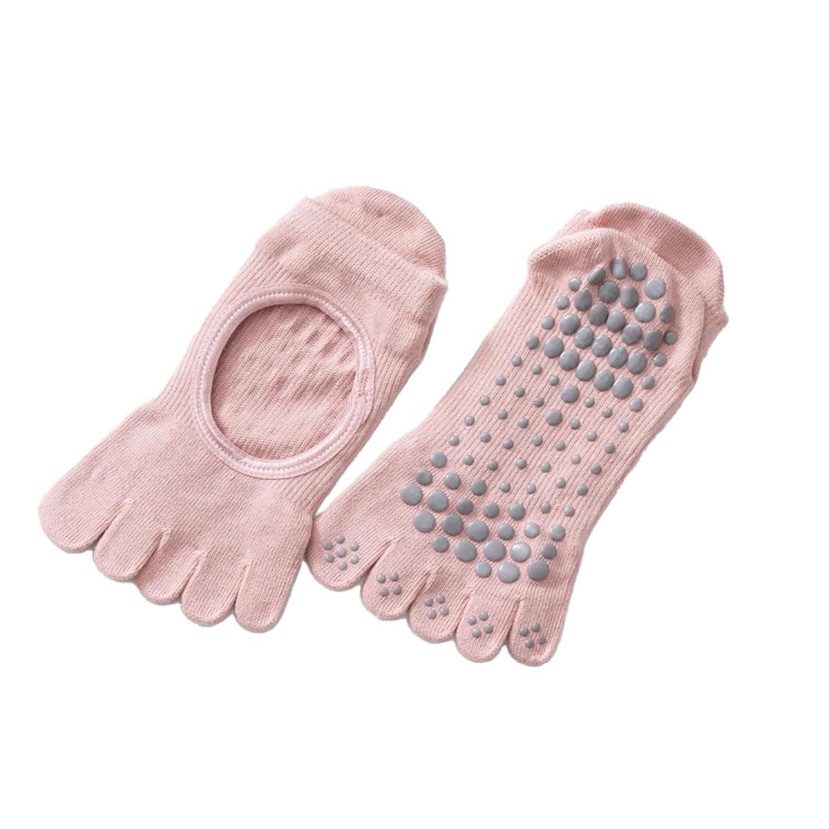 

NEW Women S Breathable Yoga Socks Five-Toe Socks Non-Slip Pilates Socks Open Instep Split Toe Socks небесно-голубой