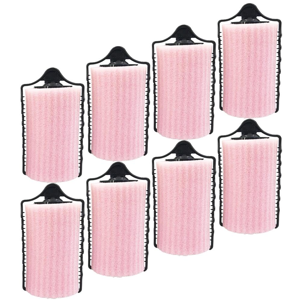 8 Pcs Rollers for Hair Volume Pear Blossom Curling Iron Curly Artifact Pink Man