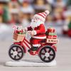 Plastic Christmas Decorations Snowman Tabletop Display Santa Claus Figurine New Year Add Atmosphere Xmas Holiday Ornaments